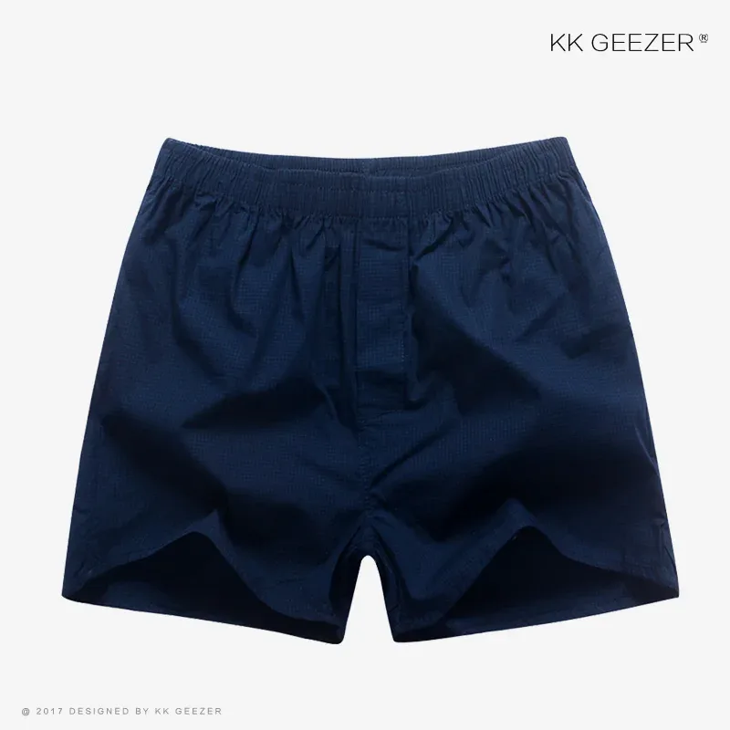 Roupa interior masculina boxer xadrez cuecas 100% algodão shorts masculinos calcinha listrada solta de alta qualidade oversize respirável dropshipping