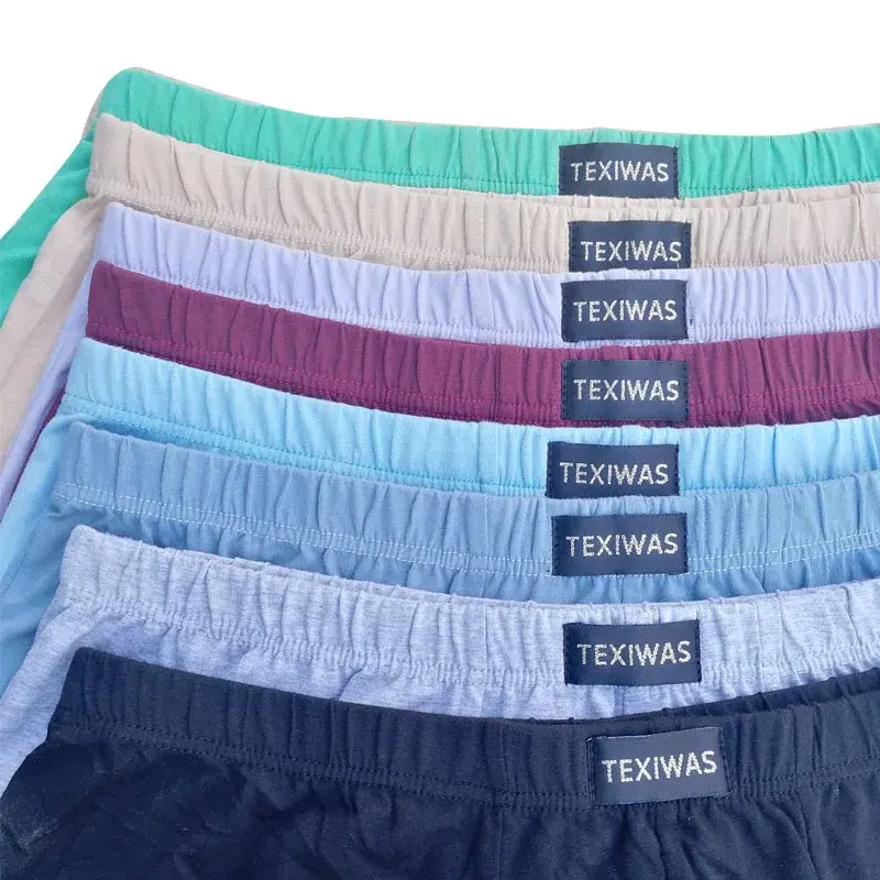 7XL 8XL 100% хлопок 4 шт./лот трусы большого размера мужские боксеры большие размеры шорты дышащее хлопковое нижнее белье — image 9