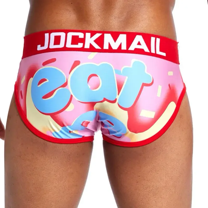 Diversão divertida sexy roupa interior masculina impressão cuecas de seda gelo cueca gay masculino calcinha deslizamento 21 padrão design shorts — image 29