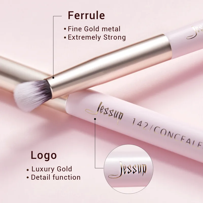 Jessup Makeup Brushes Set 15pcs Eye Make up Brush Eyeshadow Eyebrow Liner Blending Concealer Cosmetic Tool Kits Goat Hair Brush