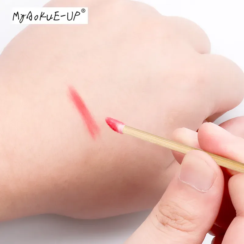 50 τεμ./συσκευασία μιας χρήσης Bamboo Lip Brush Lashes Micro Brushes Applicator Tool for Eyelash Extension Γυναικεία Εργαλεία Μακιγιάζ — image 5