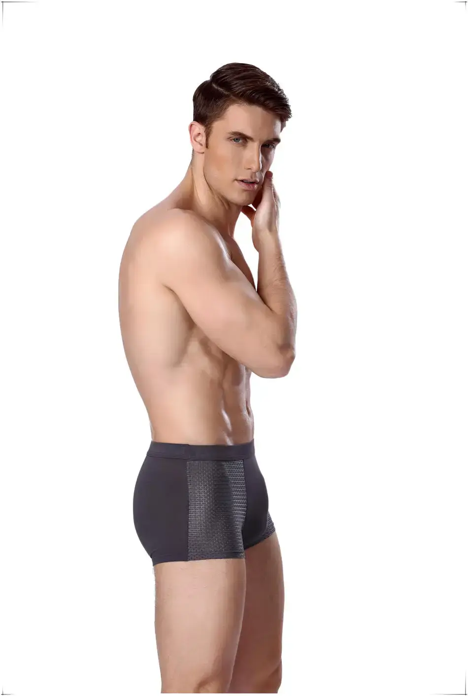 8pcs/Lot Underwear Boxer shorts male underpants men's mesh summer man sexy hot pouch panti malalaking sukat 5xl 6xl 7xl 8xl trunks — image 8