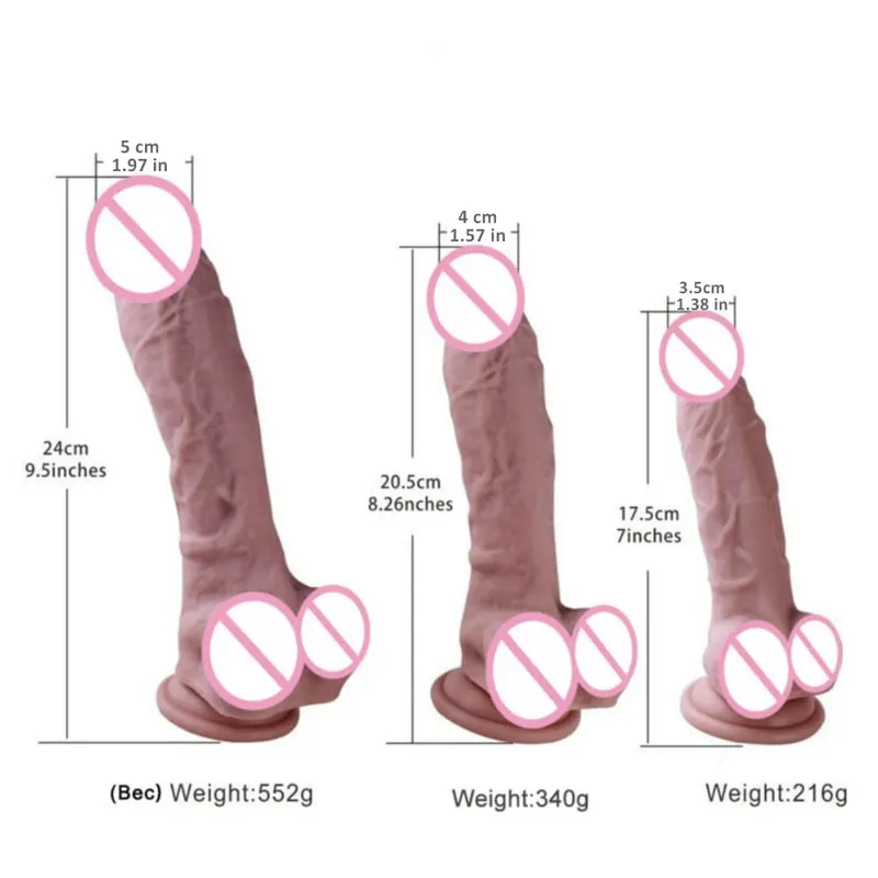 Vibradores de silicone pênis realista inodoro vibrador forte ventosa brinquedo sexual para mulheres — image 2