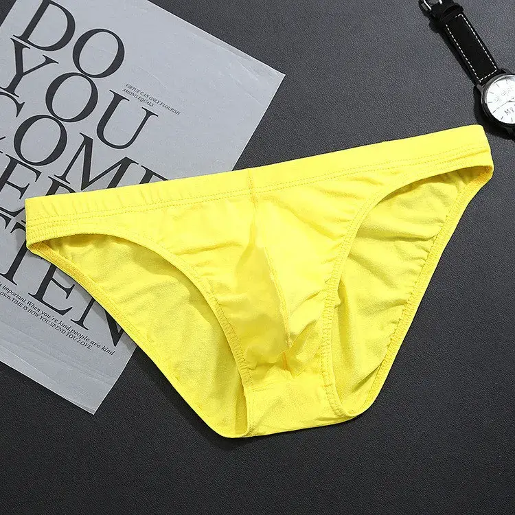 Panlalaking Kasuotang Panlalaki Solid na Kulay ng Summer na Cotton Underpants Panlalaking Shorts Sexy Briefs Malaking Sukat Seamless Man Panty Para sa Mga Lalaki — image 7