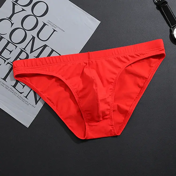 Panlalaking Kasuotang Panlalaki Solid na Kulay ng Summer na Cotton Underpants Panlalaking Shorts Sexy Briefs Malaking Sukat Seamless Man Panty Para sa Mga Lalaki — image 6