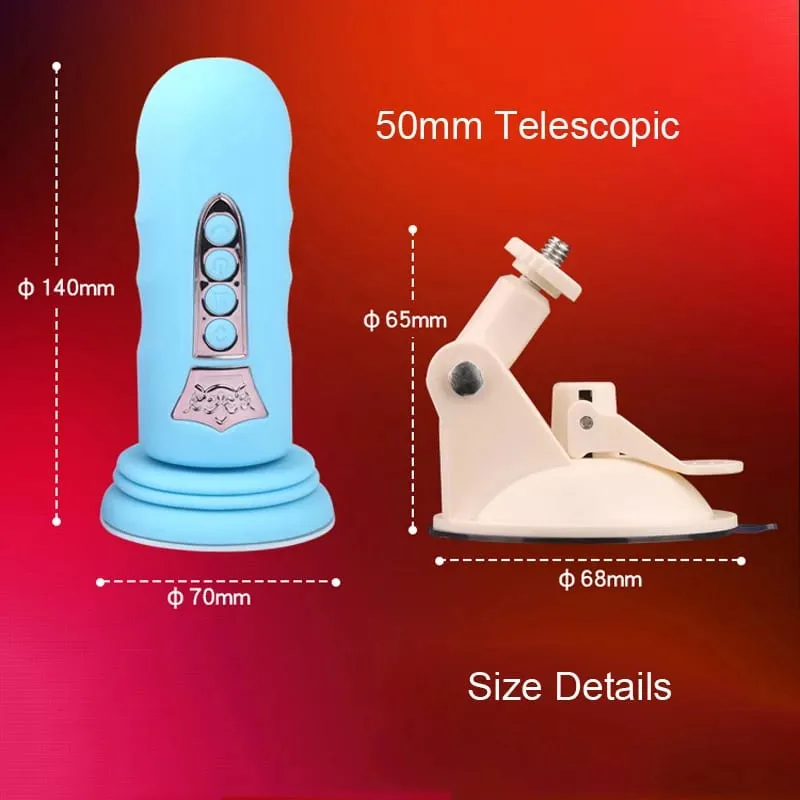 Ventosa máquina de sexo vibrador telescópico vibrador automático vagina massageador empurrando pênis otário brinquedos sexuais para mulher adulto jogo — image 4
