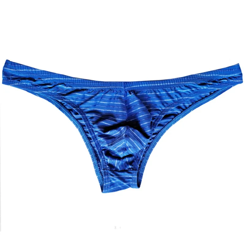 5 hommes slips Sexy rayure Bikini respirant sous-vêtements doux Cucea caleçons homme confortable pantalon Gay Cueca culotte masculine C903-1 — image 2