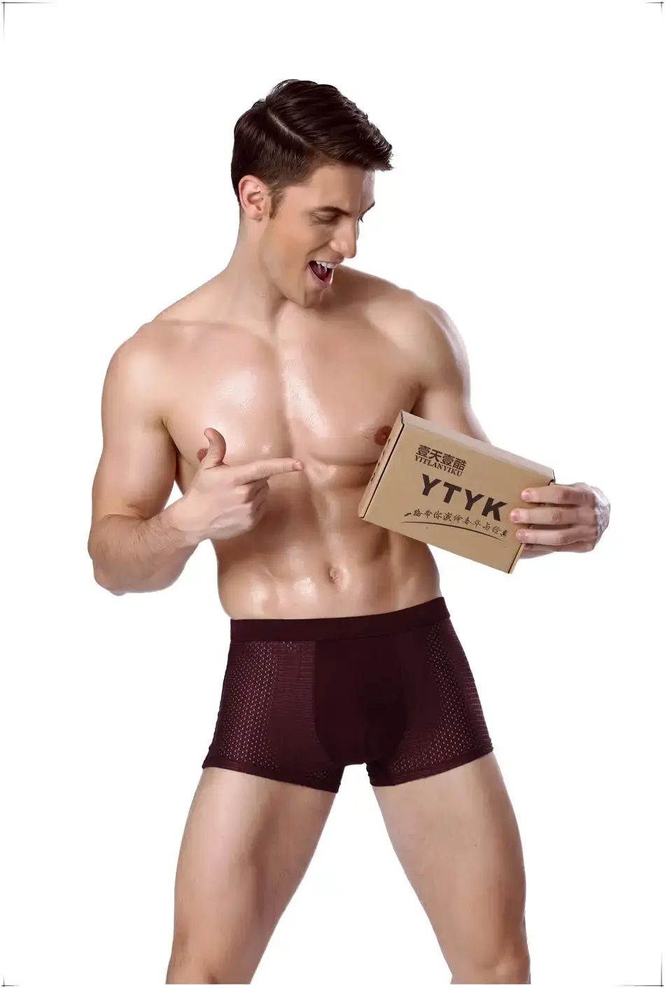 8pcs/Lot Underwear Boxer shorts male underpants men's mesh summer man sexy hot pouch panti malalaking sukat 5xl 6xl 7xl 8xl trunks — image 9