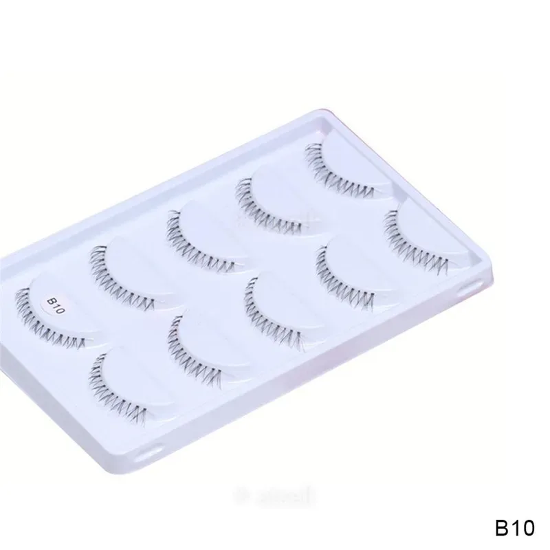 5 paar onderste wimperspakket 8 verschillende stijlen onder de wimpers Zachte onderste wimpers 100% handgemaakte doorzichtige band onderste wimpers — image 4