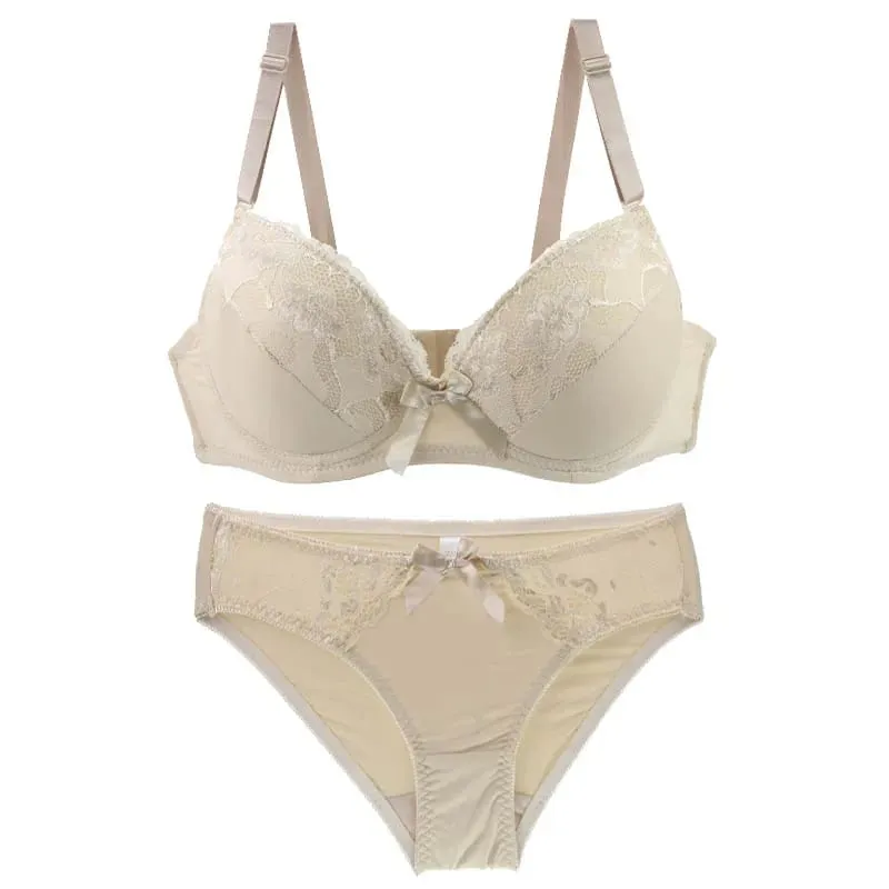 2021 Bagong Sexy Bra Sets Mga Produktong Hollow Out Thong Pambabae Lingerie Burdado Lace Womens BCDE Cup G-string Underwear Panties — image 3