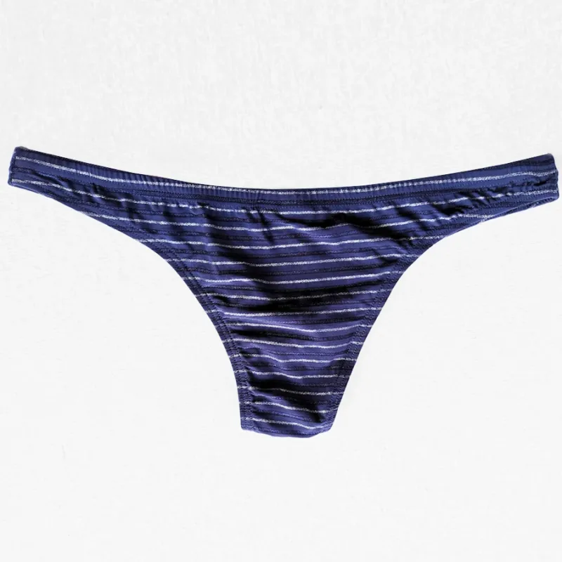 5 hommes slips Sexy rayure Bikini respirant sous-vêtements doux Cucea caleçons homme confortable pantalon Gay Cueca culotte masculine C903-1 — image 5