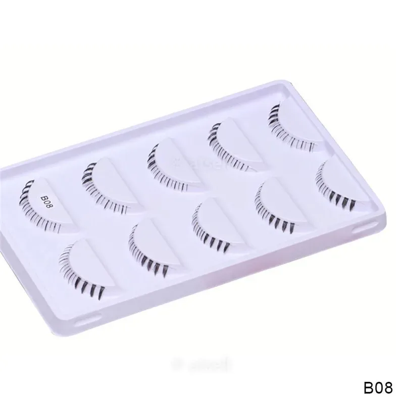 5 paar onderste wimperspakket 8 verschillende stijlen onder de wimpers Zachte onderste wimpers 100% handgemaakte doorzichtige band onderste wimpers — image 3