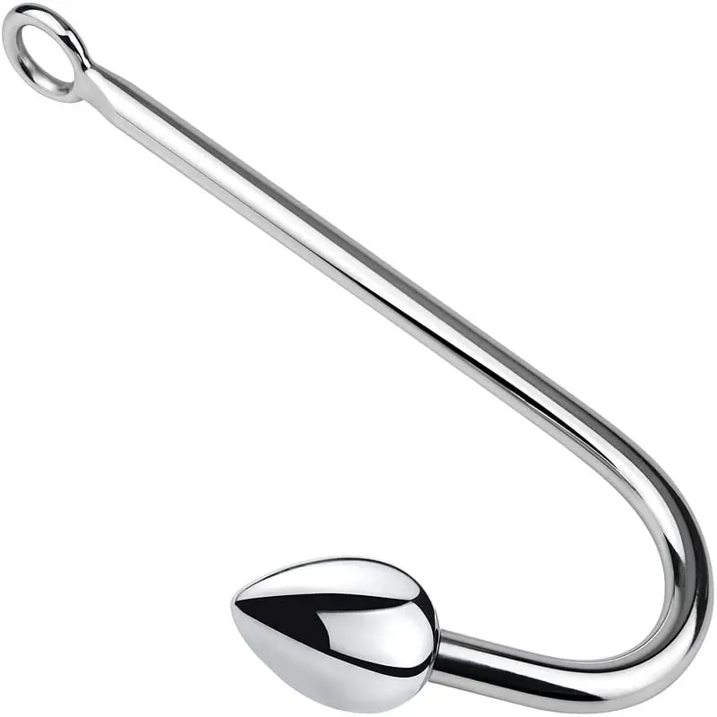 Juego de 3 bolas pequeñas, medianas y grandes, cuentas de gancho anal de metal, dilatador para cabeza, masajeador de próstata, juguete sexual bdsm para hombre — image 3