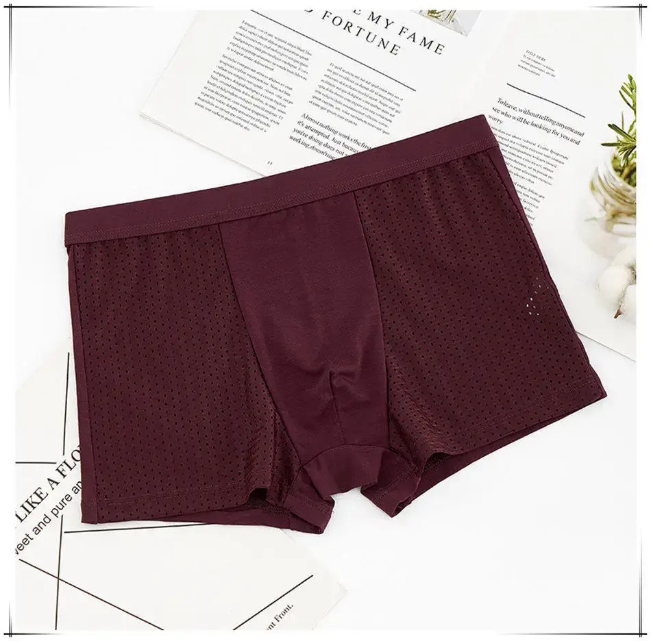 8pcs/Lot Underwear Boxer shorts male underpants men's mesh summer man sexy hot pouch panti malalaking sukat 5xl 6xl 7xl 8xl trunks — image 13