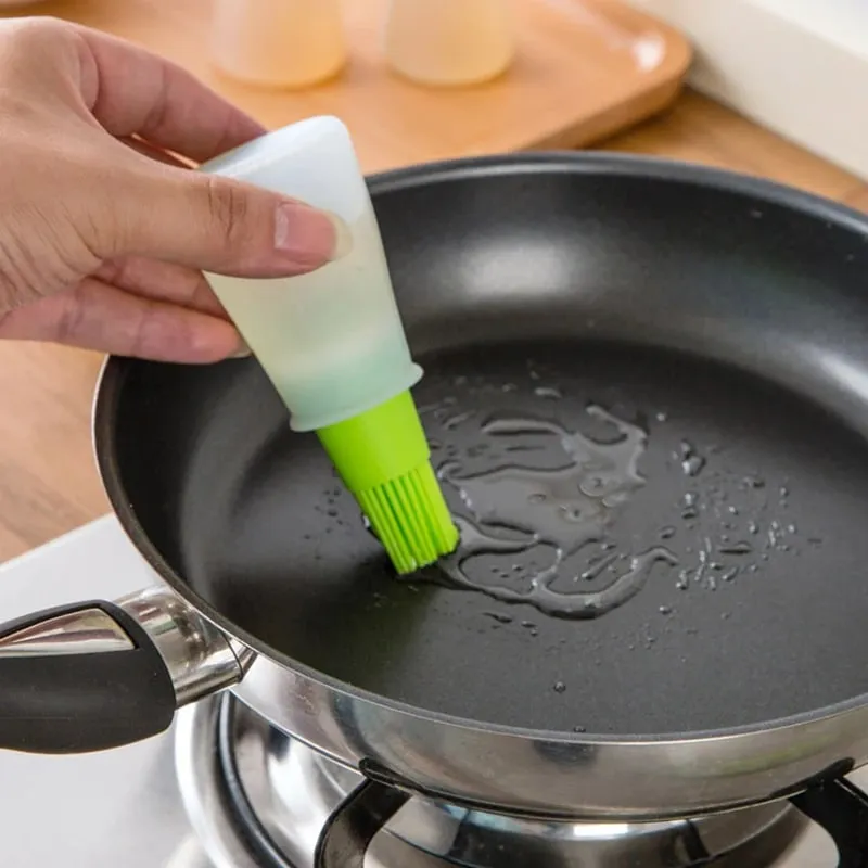 Köksredskap Högtemperaturbeständig silikonflaskaborste Grillborste Oljeborste Hushållsbakoljeborste Matlagningsprylar