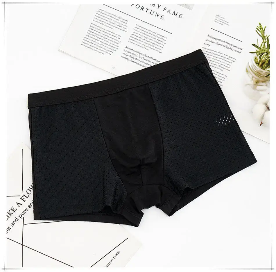 8pcs/Lot Underwear Boxer shorts male underpants men's mesh summer man sexy hot pouch panti malalaking sukat 5xl 6xl 7xl 8xl trunks — image 11