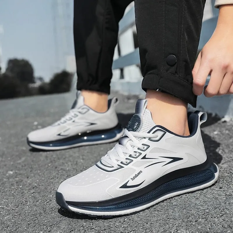 Outdoor Sneakers Couple Breathable Anti Slip Cushioning Road Running Shoes Men Jogging Sport Shoes Lightweight Mens Casual Shoes — image 7