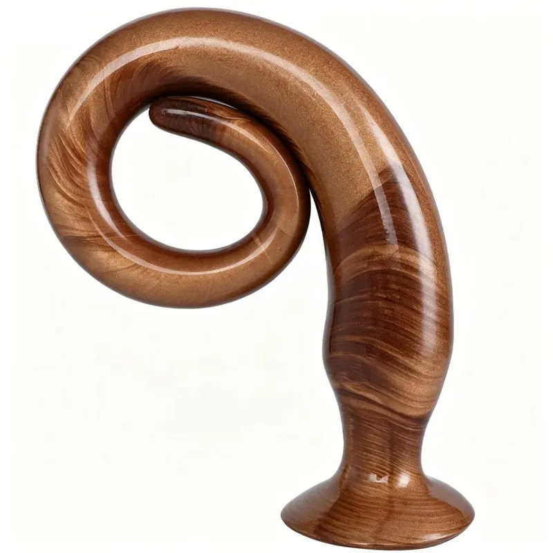 34-50CM Liquid Silicone Scale Anal Strip Butt Plug Dildo Stimulate Anus Vagina Soft Anal Dilator Couple Sex Toys For Women Men — image 1