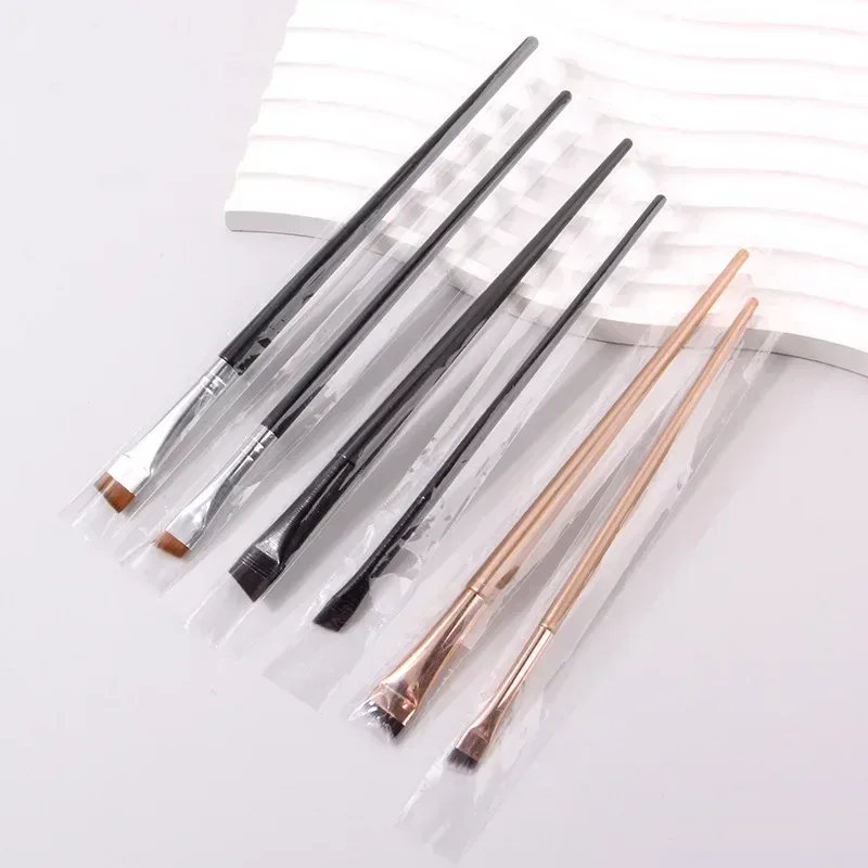 Karsyngirl 2/3Pcs Blade Eyeliner Brush Eyebrow Brush Portable Flat Fine Eye Liner Brow Contour Makeup Brushes Makeup Tool — image 2