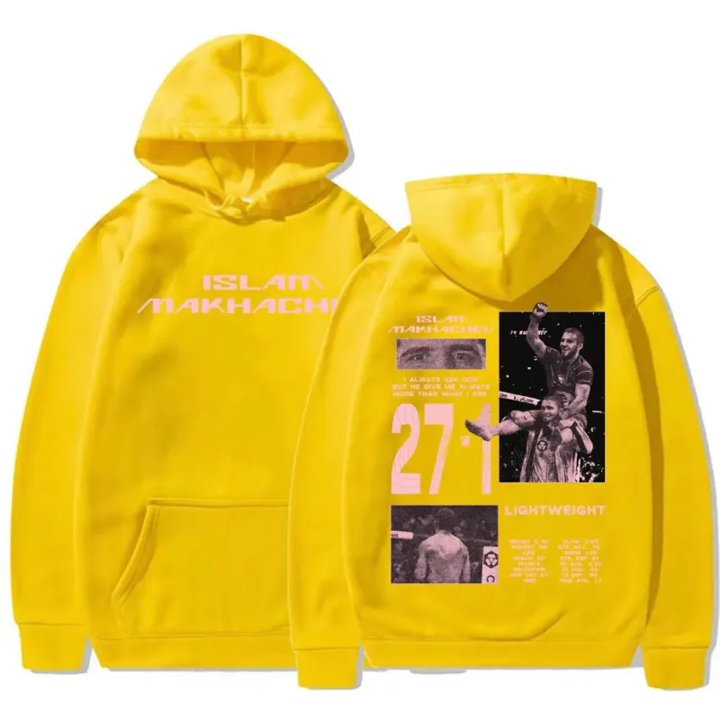 Limited Islam Makhachev Vintage Graphic Hoodies Men's Harajuku Fashion Classic Sweatshirts Casual Fleece Long Sleeve Pullovers — image 10
