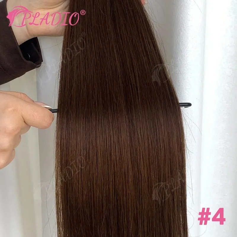 100% Human Hair Tape in Extensions 20Pcs 50g Remy Skin Weft Seamless Invisible Silky Straight Thick Ends for Wedding Women