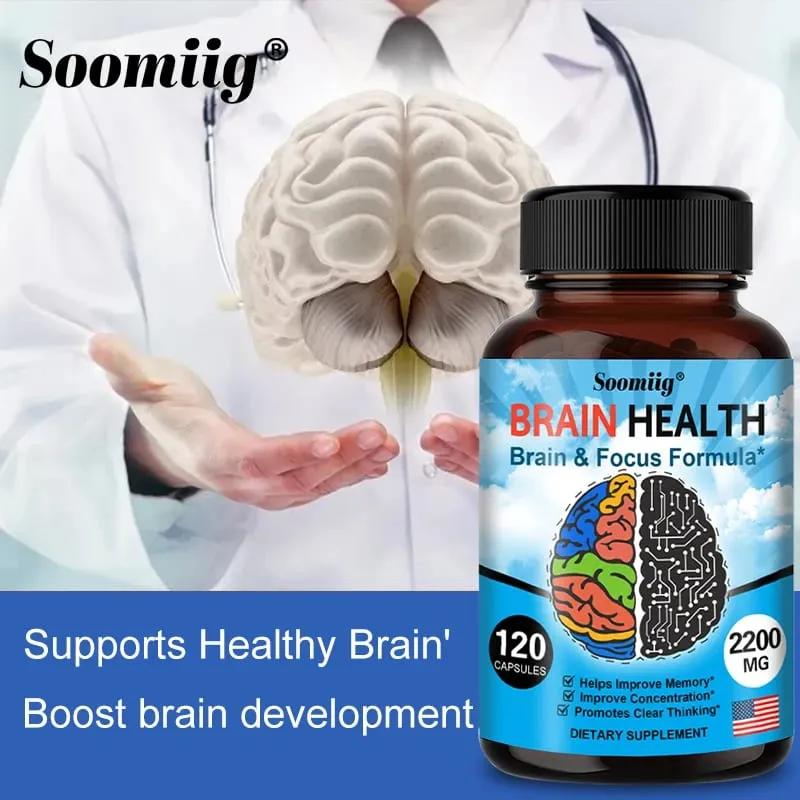 Ginkgo Biloba kapsler 1200mg understøtter hukommelse hjernefunktion og mental årvågenhed Brain Health Supplement 30/60/120 kapsler — image 3