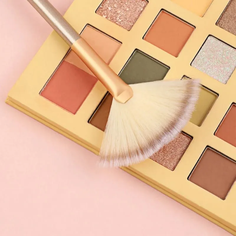 10/20/50PCS Multi-purpose Fan Shaped Brush Soft Highlighter Blusher Contour Loose Powder Brush Facial Mask Brush Beauty Tools — image 3