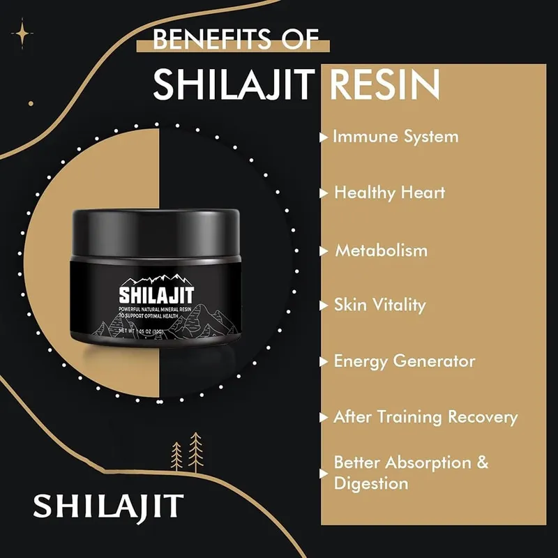 Shilajit puro siberiano original com ácido fúlvico e minerais residuais e gel de suplemento de ácido húmico 85+ para energia e sistema imunológico — image 1