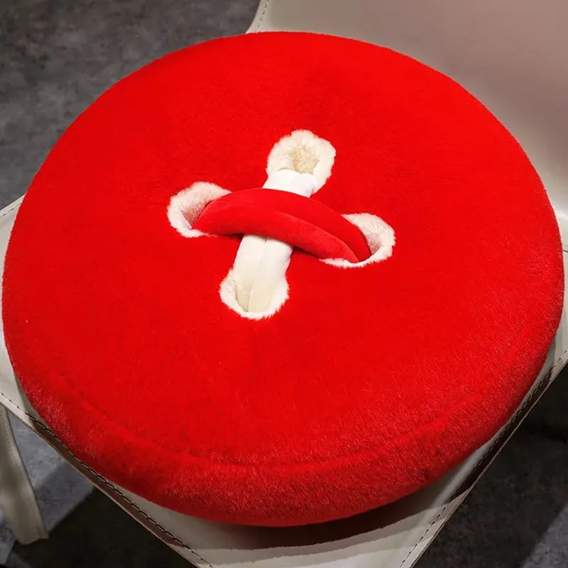 Button Plush Toys Flower Heart-shaped Stuffed Pillow Home Decor 40/45cm Soft Sofa Cushion Throw Pillow Birthday Surprise Gifts — image 11