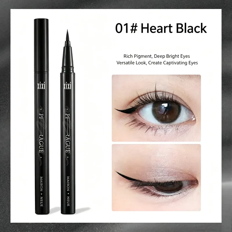 2 Colors Eye Makeup Liquid Eyeliner Long Lasting Waterproof and Non Fading Beauty Make Up Tools Quick Dry Non Halo Dye Eyeliner