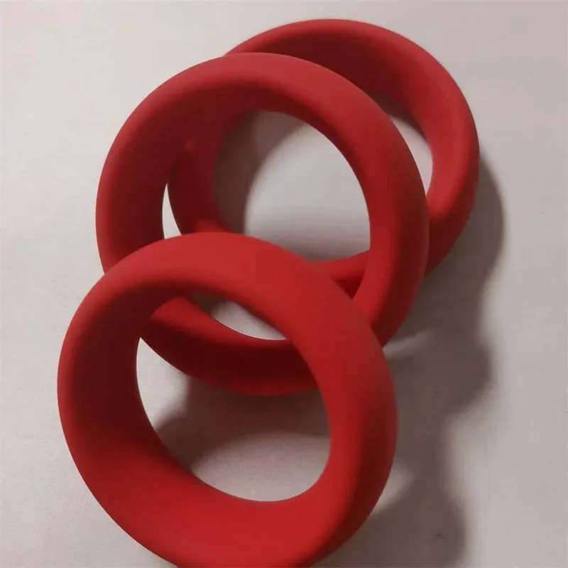 Male Penis Cock Ring Silicone Ball Stretcher Lock Delay Ejaculation Scrotum Testis Restraint Sex Toys for Men — image 5
