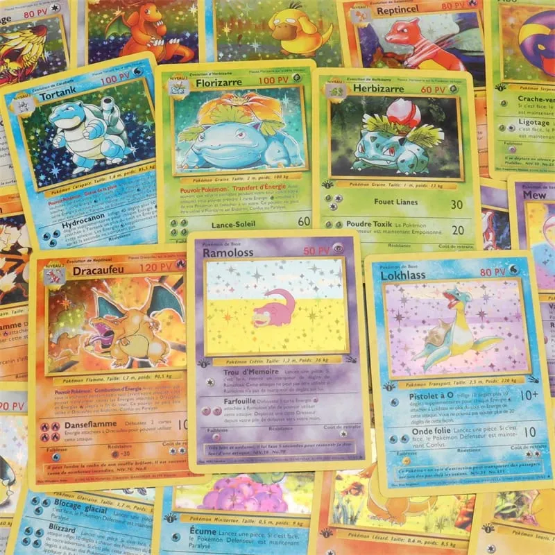 French Version 1996 Year 1st Edition Pokémon card Charizard Pikachu Mewtwo Blastoise Collecting card toys 151Pcs boxed — image 6