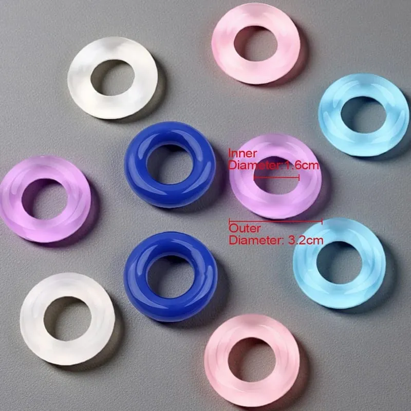 Intimate Goods For Men 5-100PC Ejaculation Delay Silicone Lock Sperm Ring Sex Adult Game Toys Erotic Cock Ring Exotic Accessorie — image 5