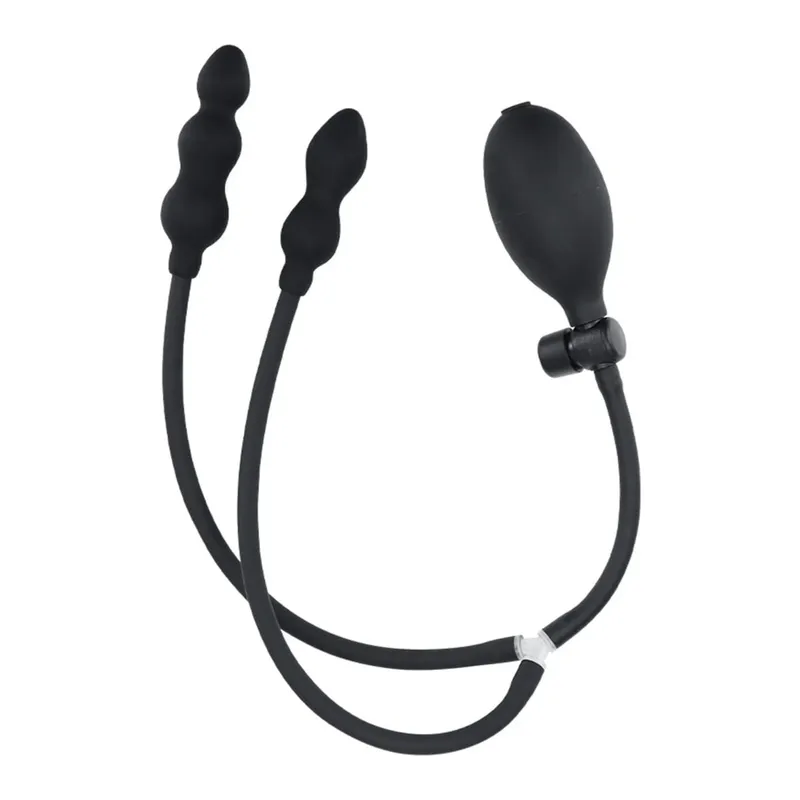 Uppblåsbar analplugg Vuxen Sexleksak Dildo Pump Butt Plug Anal Dilator BDSM Sexleksak för att njuta av sexnöje