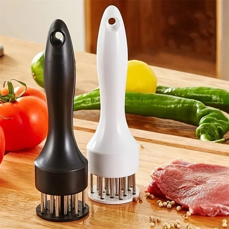 Martillo ablandador de carne de acero inoxidable, aguja para carne suelta, punzonadora doméstica, interruptor de tendón diario, aguja de inserción de carne, 1 ud. — image 2