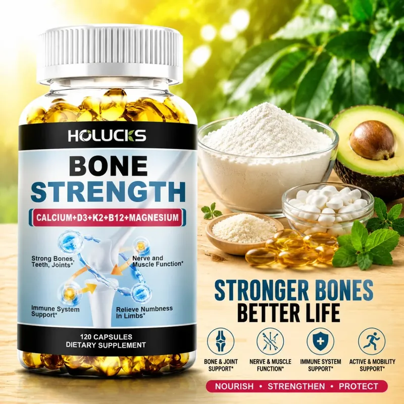 Yimiduk Advanced Bone Strength Supplement with Calcium for All-in-One Bone Strength Flexibility & Vitality Healthy Aging