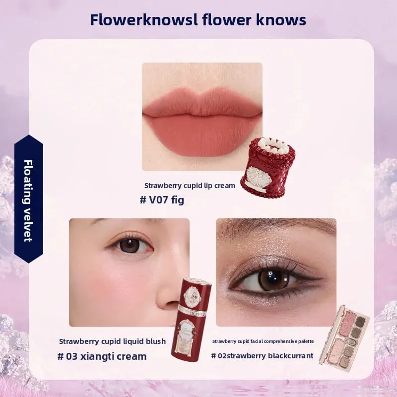 Flowerknows Dárková krabička Makeup Set Little Angel Full Box Glaze Lipsher Shell Šperky Flower Know Dárková sada k narozeninám — image 16