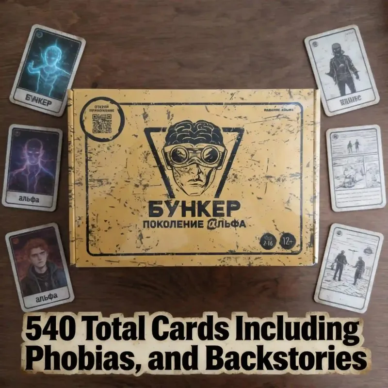 BUNKER: ALPHA GENERATION (Russian Version) - Apocalyptic Social Deduction Game for Adults Strategic Survival Tabletop Experienc — image 4