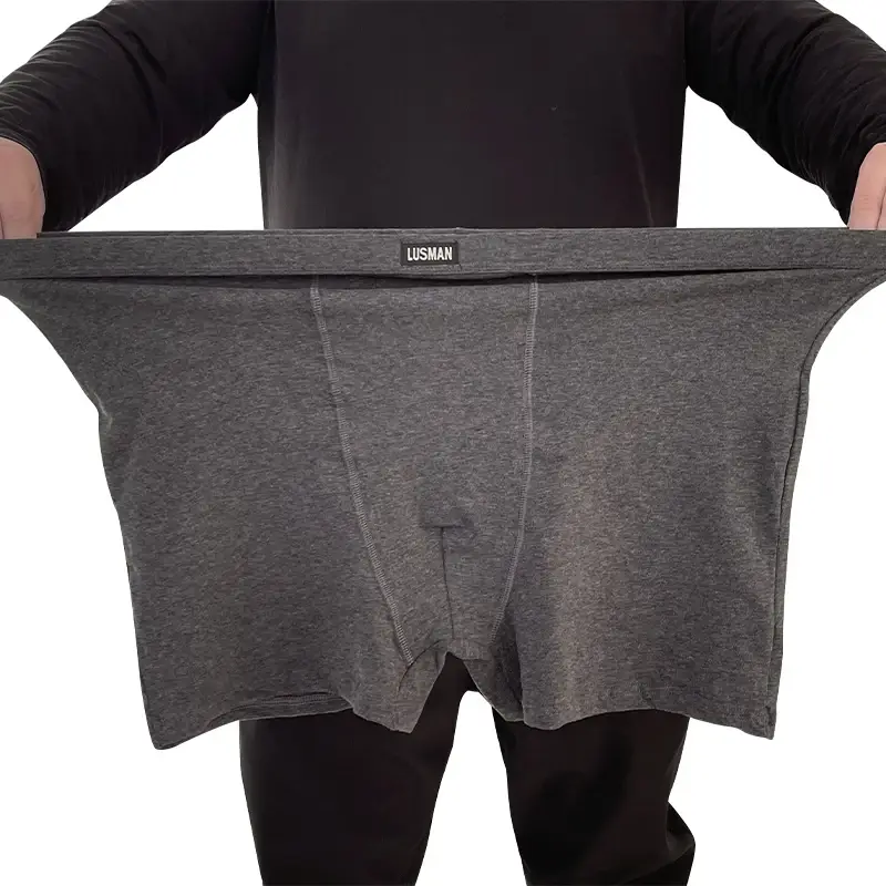 90-200kg boxers masculinos plus size roupa íntima tecido de algodão completo de alta qualidade — image 8