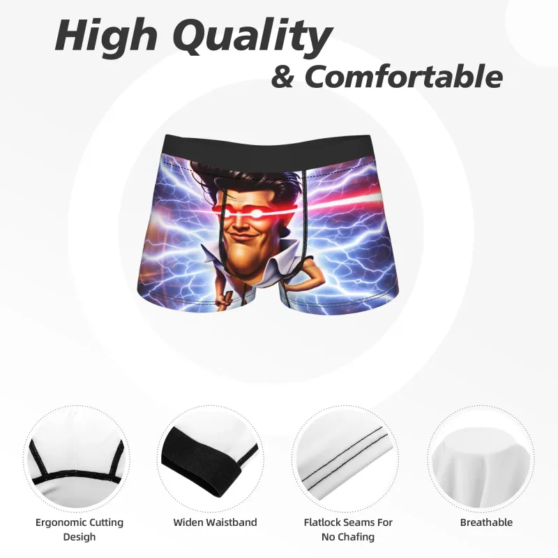 Charlie Kirk Meme Boxer Shorts Bolsa Cueca de Alta Qualidade Alfândega Shorts Cuecas Novidade Calcinhas Masculinas Plus Size 2XL — image 5