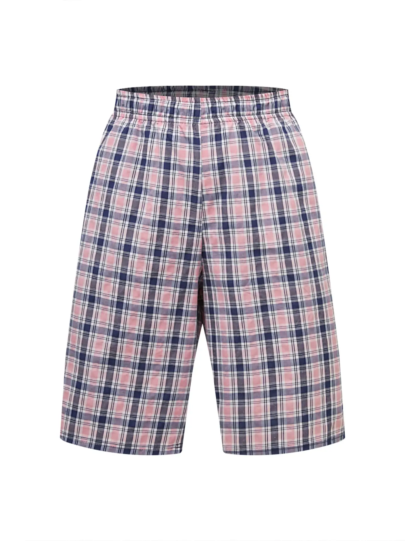 Herr Long Beach Flat Corner Byxor Casual Rutigt elastiskt midjeband Bekvämt hem Casual Sova Ungdom Boxningsbyxor Herr — image 13