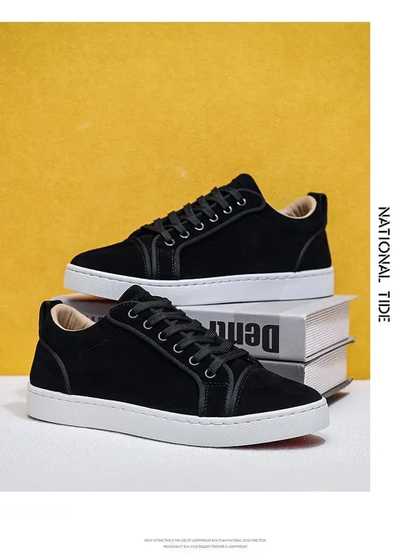2026 New Trendy Round Toe Men Casual Flats Comfortable Non Slip Hard Wearing Sport Shoes Cross Tied Concise Lightweigh Sneakers — image 10