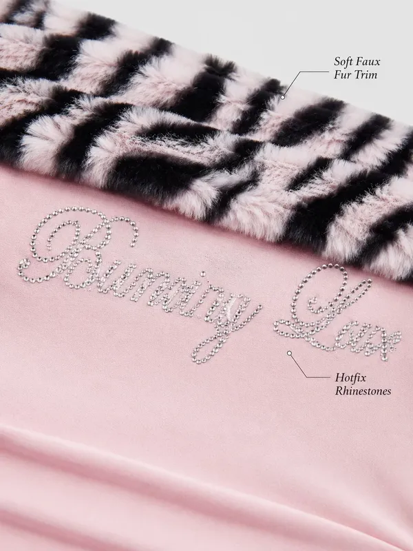 Women Y2K Tiger Print Faux Fur Trim Off Shoulder Top Rhinestone Burning Love Lettering Ruched Waist Fitted Bodycon Cropped Long Sleeve Bardot Tube Top Baddie Going Out Party Club,christmas valentine halloween cosplay costume plus size petit — image 6