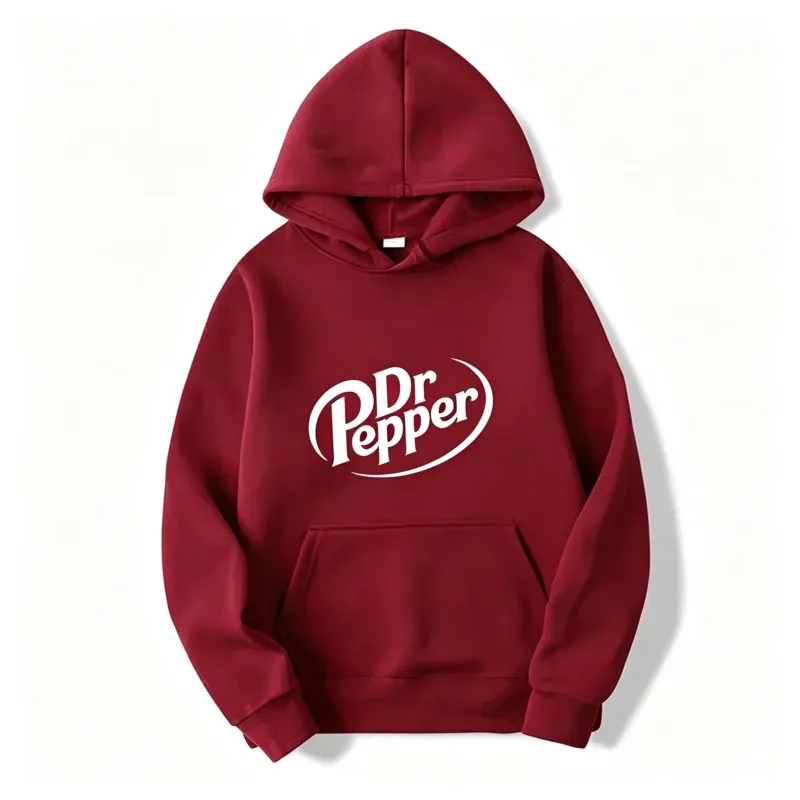 2026 outono quente dr pepper carta impresso hoodies rua moda masculina velo sweatshirts casual unisex pulôver topos moda tre