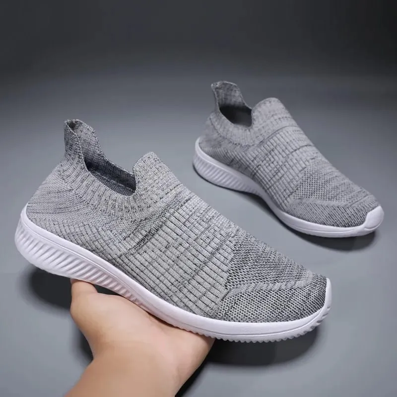 Mesh Men Shoes Breathable Sneakers Men Fashion Casual Walking Running Shoes Slip on Lightweight Mens Loafers Zapatillas Hombre — image 9
