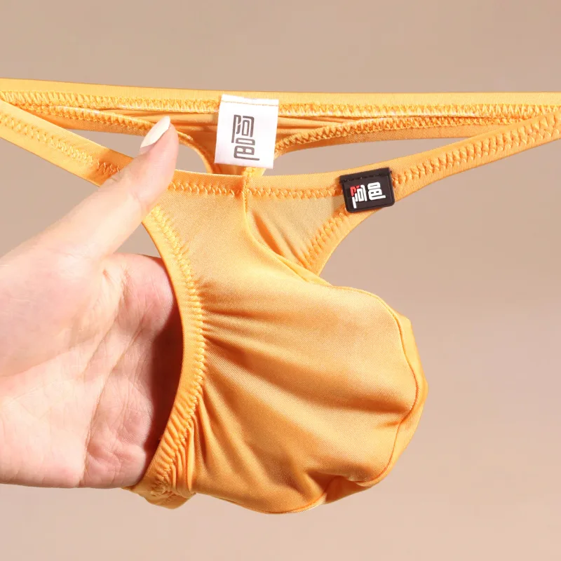 Men's Underwear Japanese Style Ultra-Thin Ice Silk Thong Low Waist Elastic Comfortable T-Back — image 2