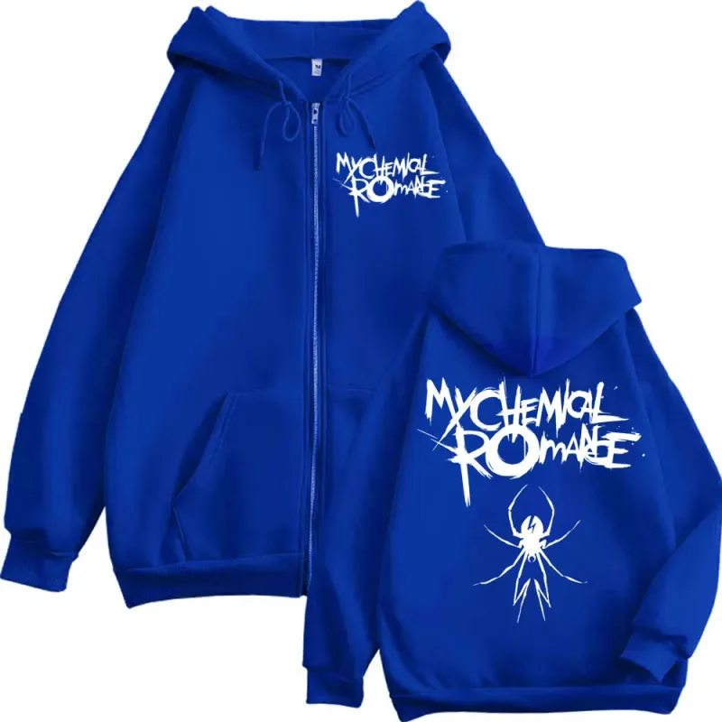 Limitado meu romance químico banda merch zíper hoodies punk rock hip hop zip up sweatshirts masculino feminino moda pullovers vintage — image 7