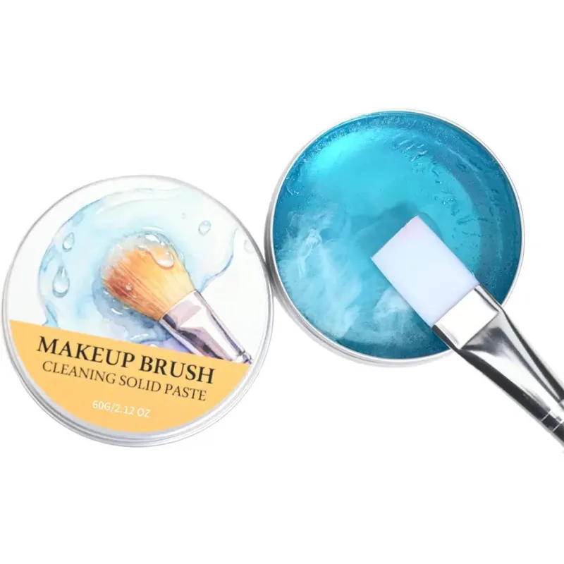 Makeup Brush Cleaner Soap Solid Brush Cleaning Mat Removes Cosmetic Color Brush Cleaner Pad for Cleaning Makeup Sponges Brushes — image 9