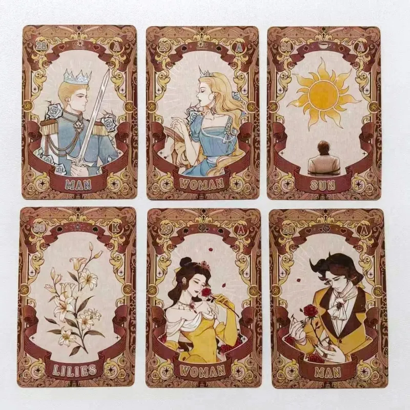 Pohádkový sen Lenormand Tarot - 44 karet Stolní hra Ilustrace Téma pro věštění a vyprávění — image 2