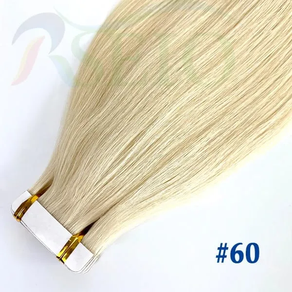 Tape In Hair Extensions Human Hair 100% Really Natural Hair Tape Ins Invisible Soft 16"-26" Black Brown Blonde For Salon — image 9